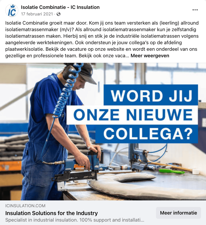 Facebook als social media kanaal in een B2B omgeving