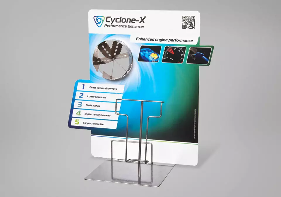 Cyclone-X - Ontwerp display folders
