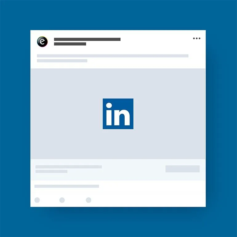 Foto van een Linkedin outline